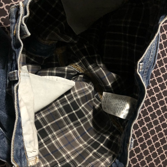 Carhartt Relaxed Fit Flannel Lined Denim Blue Jeans Mens 38 X 32. - Picture 7 of 8